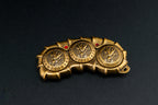 Dragon Spine, Gold finish, D10/D12/D20 side. Original product photograph.