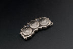 Dragon Spine, Silver finish, D10/D12/D20 side. Original product photograph.
