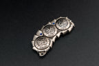 Dragon Spine, Silver finish, D4/D6/D8 side. Original product photograph.